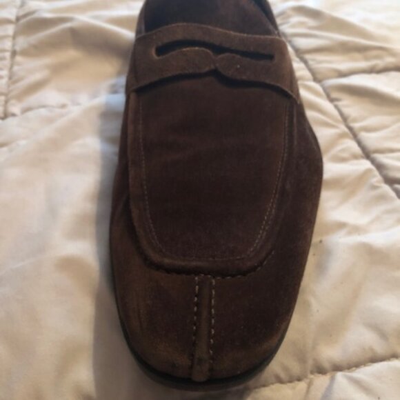 Bally Suede Loafers - Brown size 10 - Picture 2 of 4